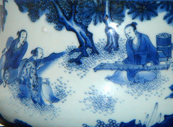 崇祯青花的分水