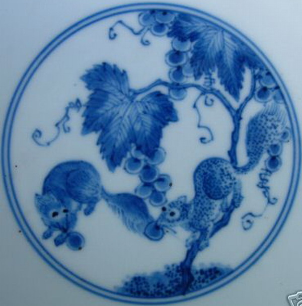 雍正青花分水